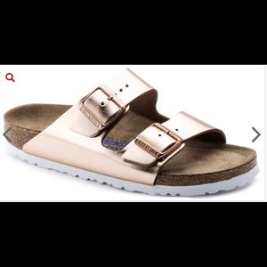 Birkenstock Arizona Copper Metallic Sz 41 (US 10)